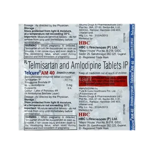 telcure am 40mg tablet 10's